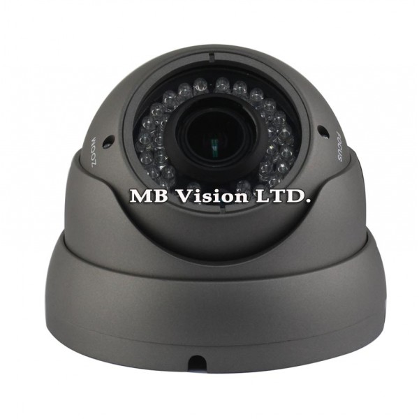 Куполни аналогови камери - Куполна камера с резолюция 700TVL, варифокален обектив 2.8-12mm, IR до 30 метра 6038AVS